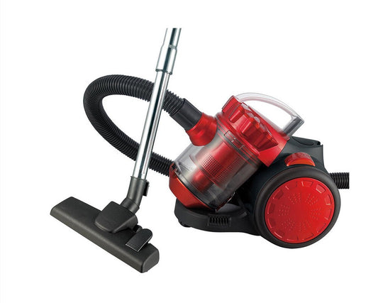 LENTZ krachtige stofzuiger 700W - Zakloos - Wasbare filter – Rood